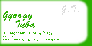 gyorgy tuba business card